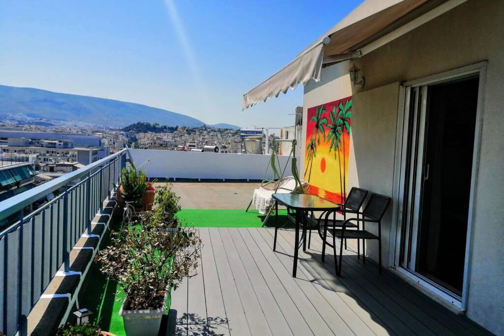 Rooftop Studio, Acropolis View! Athens Luaran gambar